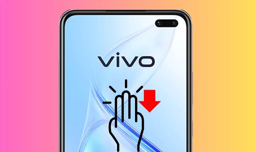 Cách chụp màn hình Vivo bằng cử chỉ vuốt 3 ngón tay đơn giản