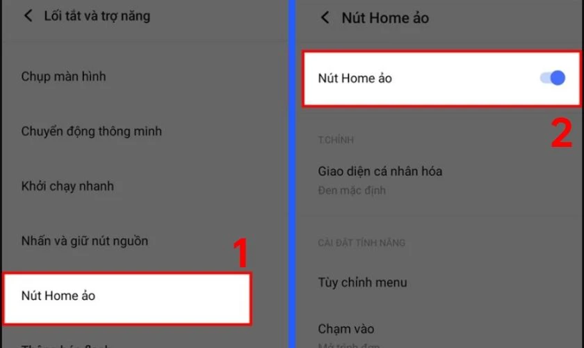 Cách chụp màn hình Vivo bằng tính năng Chạm