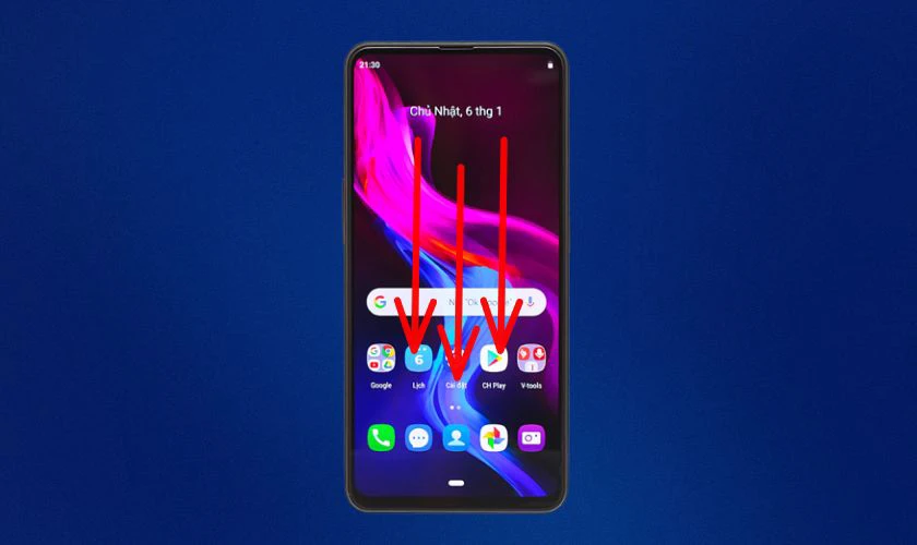 Cách chụp bằng cử chỉ vuốt
