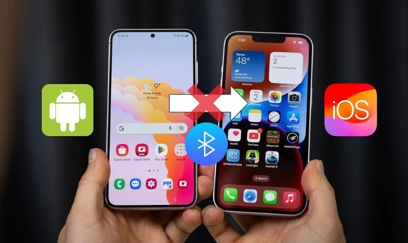 Tại sao không chuyển ảnh từ Samsung sang iPhone bằng Bluetooth được