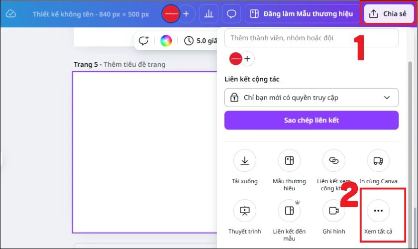 Cách chuyển Canva sang PowerPoint bằng cách tải xuống trực tiếp