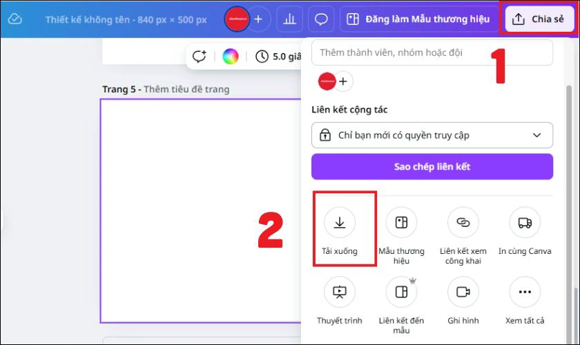 Cách chuyển Canva sang PowerPoint bằng định dạng trung gian