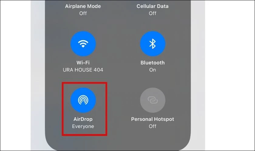 Cách chuyển danh bạ từ iPhone sang iPhone qua Airdrop