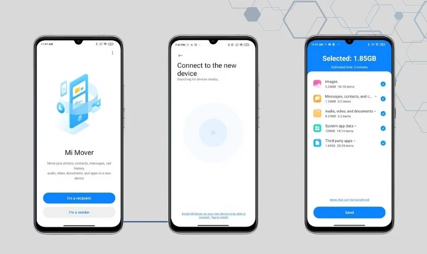 Cách chuyển dữ liệu từ Xiaomi sang Samsung bằng Mi Mover