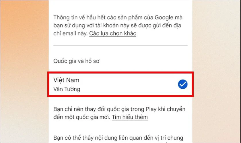 Hướng dẫn chi tiết cách đổi vùng CH Play