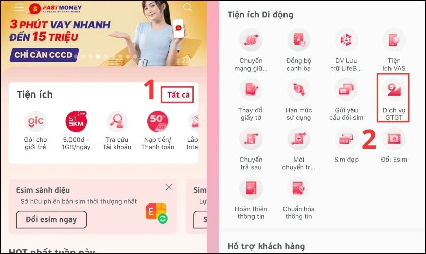 Cách đăng ký chuyển vùng quốc tế SIM Viettel bằng My Viettel