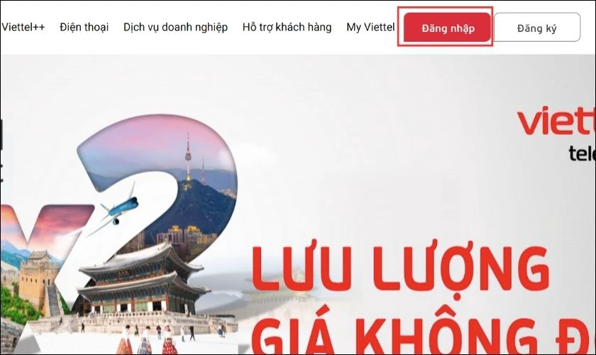 Hướng dẫn chuyển vùng quốc tế SIM Roaming Viettel trên Website