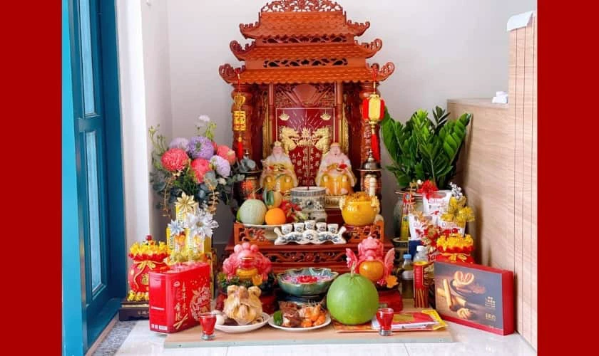 Cách sắp xếp lễ vật cúng mùng 10 vía thần tài