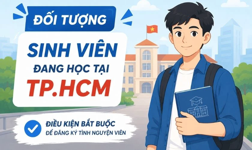 Điều kiện để đăng ký tiếp sức mùa thi