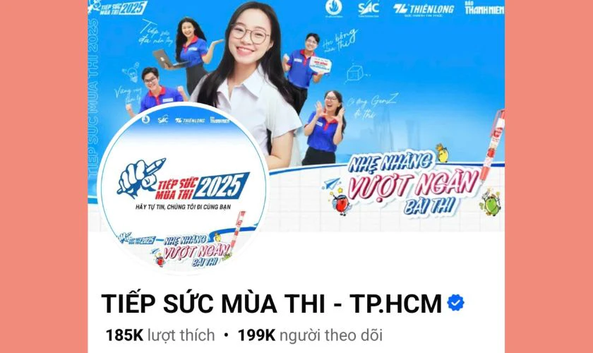 Cách đăng ký tiếp sức mùa thi 2025 qua Fanpage