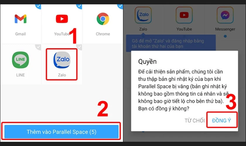Cách đăng nhập 2 Zalo trên 1 điện thoại bằng Parallel Space tiện lợi
