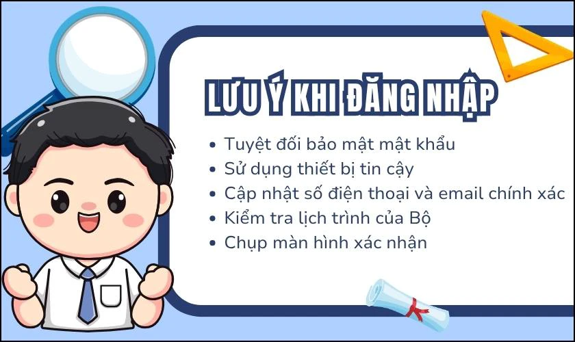Lưu ý khi đăng nhập thisinh.thithptquocgia.edu.vn 2026