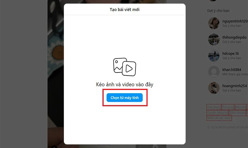 Chọn từ máy tính