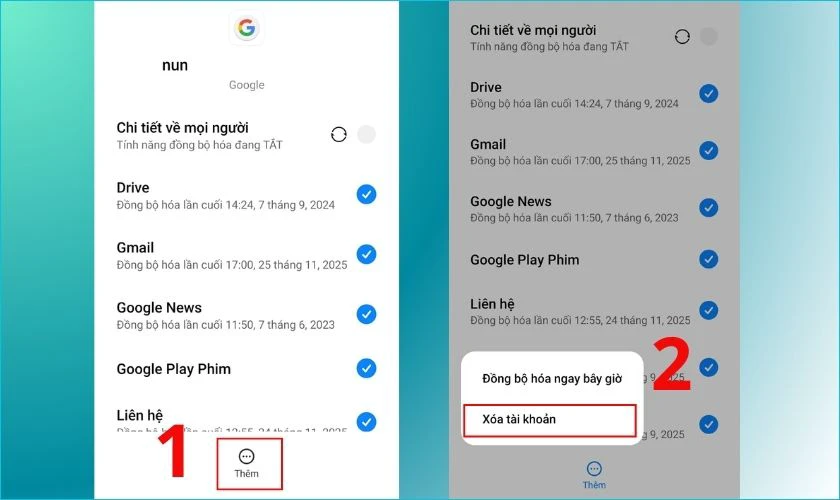 Cách đăng xuất CH Play trên Xiaomi bằng cách xóa tài khoản Google