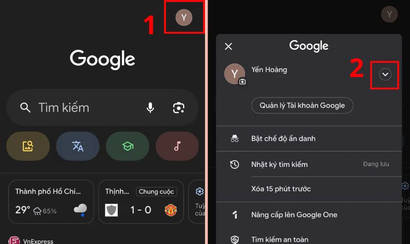 Cách đăng xuất tài khoản Google trên điện thoại iPhone