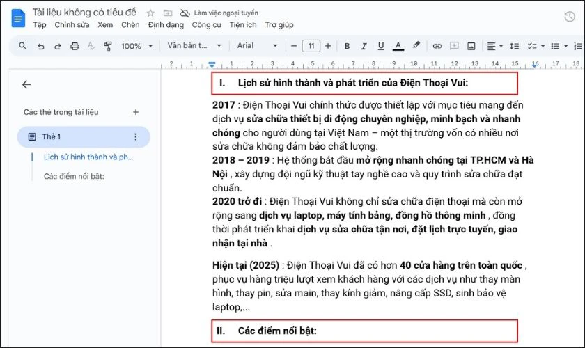 Cách đánh số thứ tự trong Google Docs trong Format