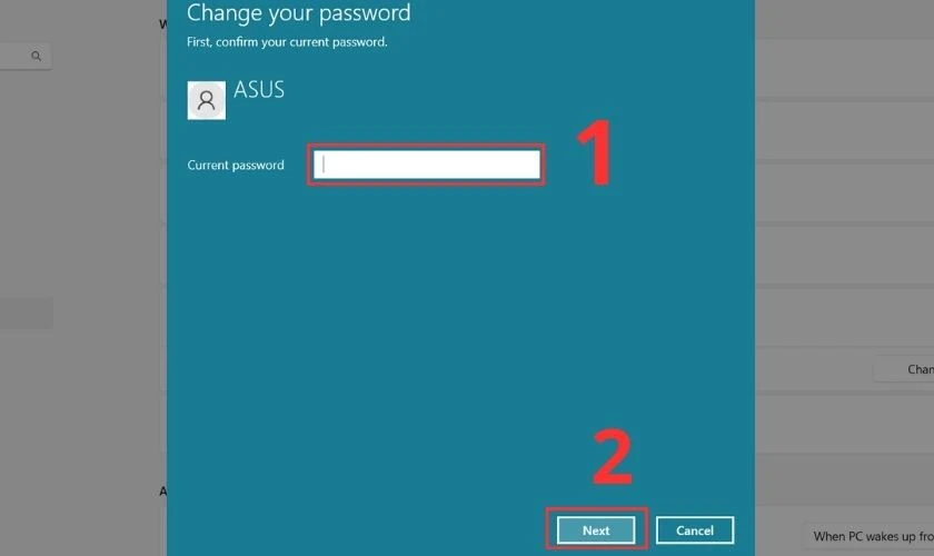 Hướng dẫn cài mật khẩu mới cho laptop ASUS