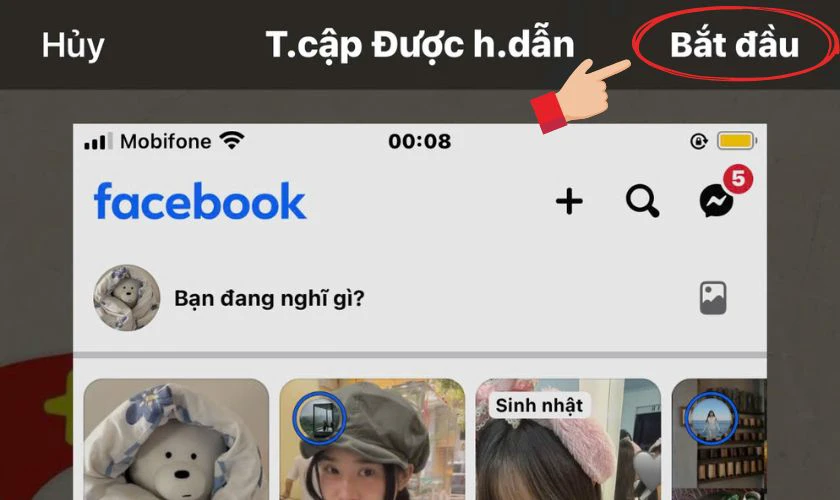 Chọn Bắt đầu để kích hoạt Truy cập được hướng dẫn