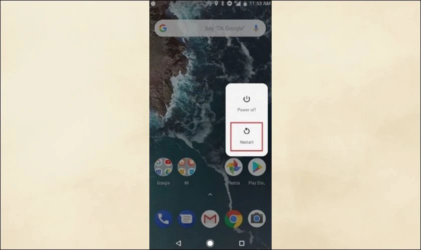 Khởi động lại ở chế độ an toàn