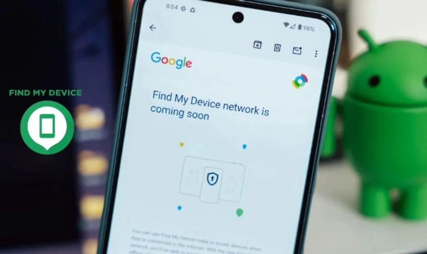 Sử dụng tính năng Find My Device là cách định vị điện thoại không cần phần mềm trên Android