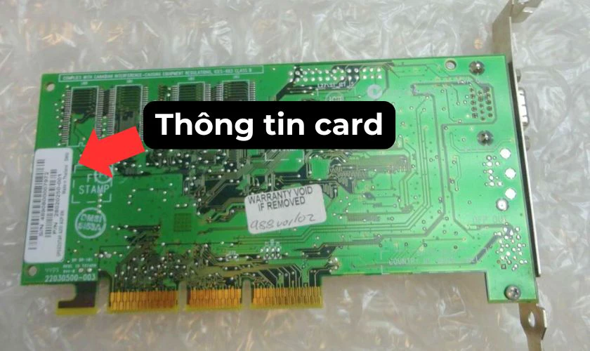 Cách đọc thông số card màn hình trên tem