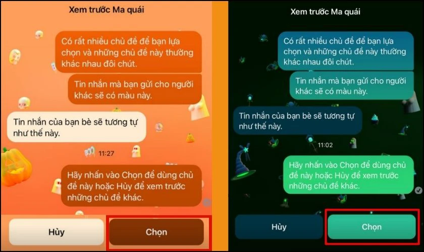 Có thể tùy chỉnh màu sắc hình nền Halloween trên Messenger không?