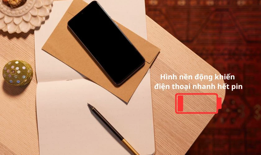 Hình nền động sẽ tiêu hao nhiều pin hơn