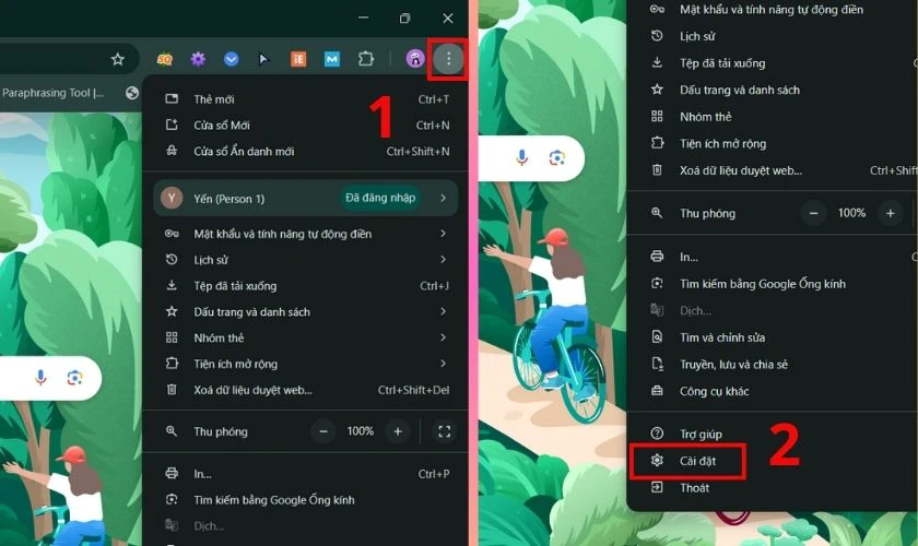 Cách đổi hình nền Google trên máy tính bằng cài đặt