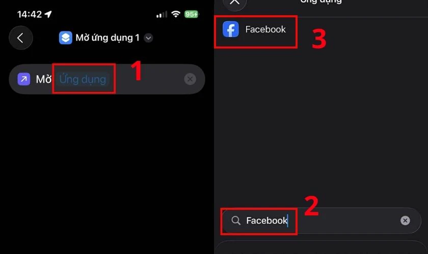 Chọn ứng dụng và thêm vào màn hình chính