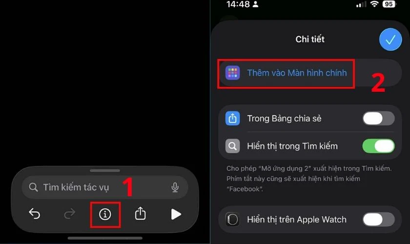Chọn Thêm vào Màn hình chính