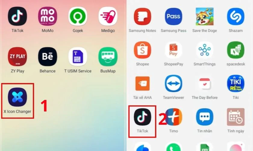 Cách đổi icon ứng dụng thành ảnh tự vẽ trên Android