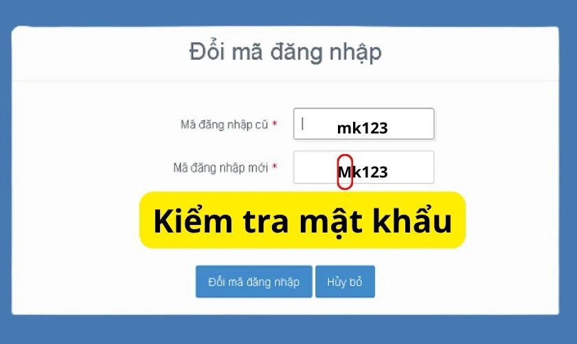 Xác nhận mật khẩu không trùng khớp