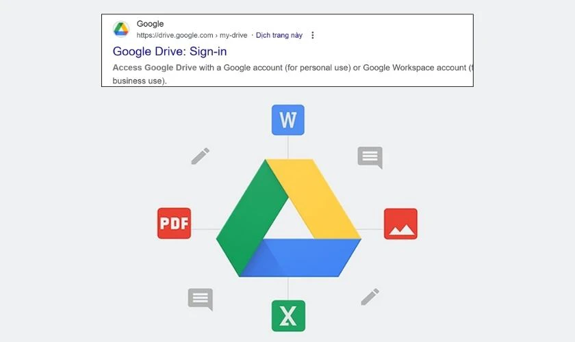 Truy cập vào Google Drive của bạn