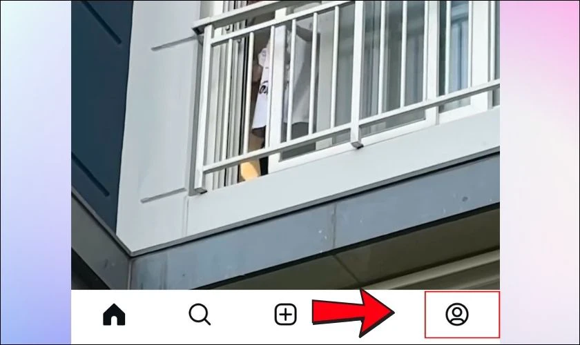 Nhấn v&agrave;o h&igrave;nh đại diện ở g&oacute;c dưới b&ecirc;n phải