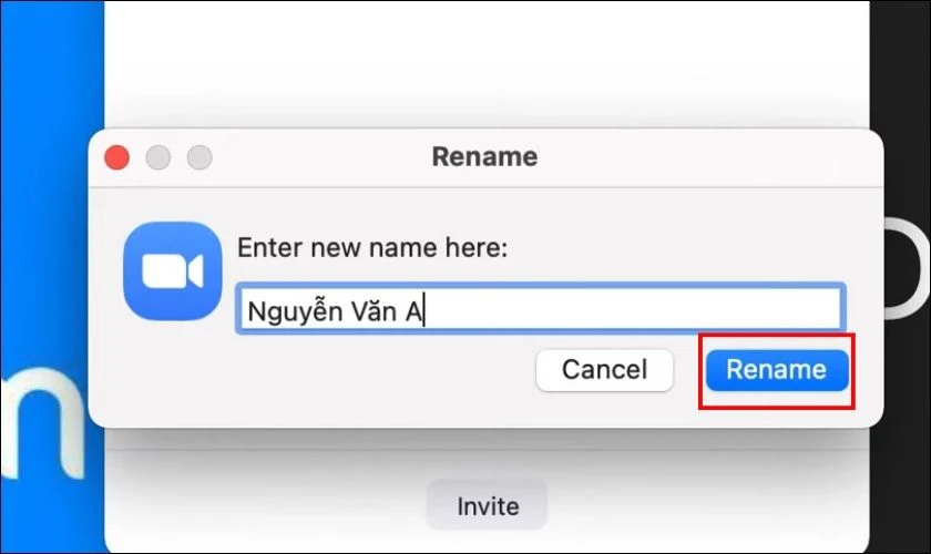 Nhấn Rename hoặc OK để lưu thay đổi