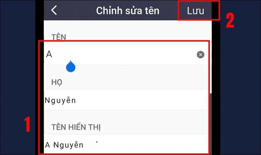 Nhấn Save (Lưu) hoặc Done (Hoàn thành) tùy thuộc vào giao diện ứng dụng để lưu thay đổi