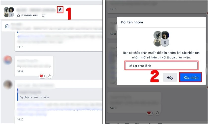 Cách đổi tên nhóm trên Zalo