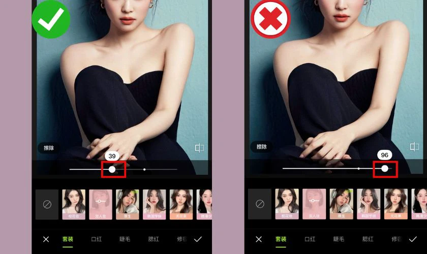 Lưu ý khi chỉnh ảnh trên Xingtu