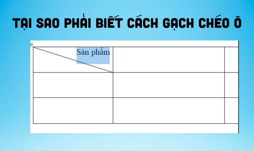 Tại sao phải biết cách gạch chéo ô trong Google Docs?