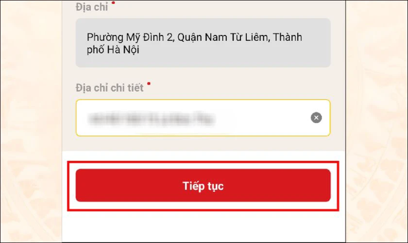 Nhấn nút “Gửi” hoặc “Tiếp tục” để gửi hồ sơ gia hạn tạm trú