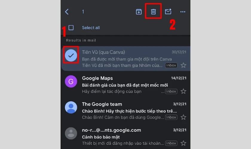 Giải phóng dung lượng Gmail bằng cách xóa email cũ nhanh