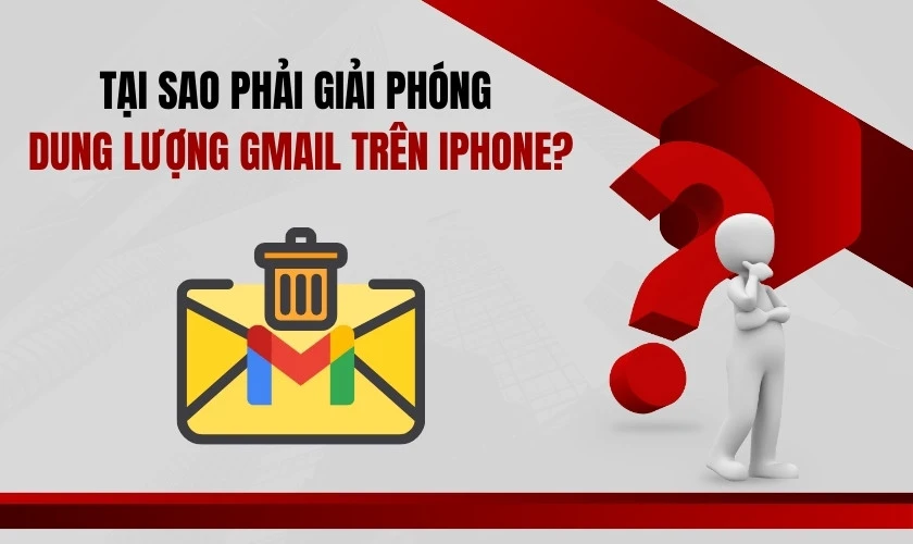 Tại sao phải biết cách giải phóng dung lượng Gmail trên iPhone