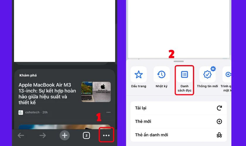 Không lưu danh sách đọc ngoại tuyến để giải phóng bộ nhớ iPhone