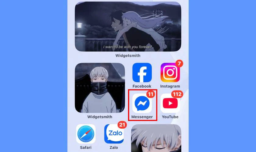 Giải phóng dung lượng Messenger trên iPhone bằng Xóa ứng dụng