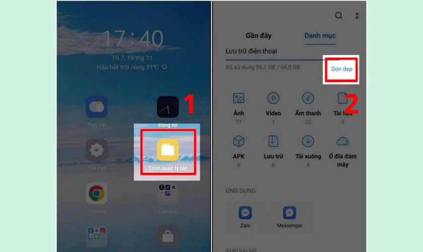 Dọn dẹp bộ nhớ