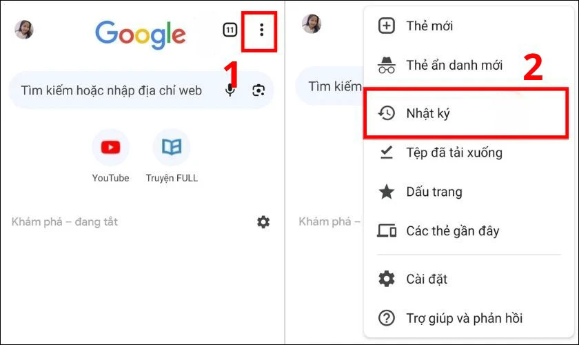 Xóa dữ liệu duyệt web trên điện thoại OPPO