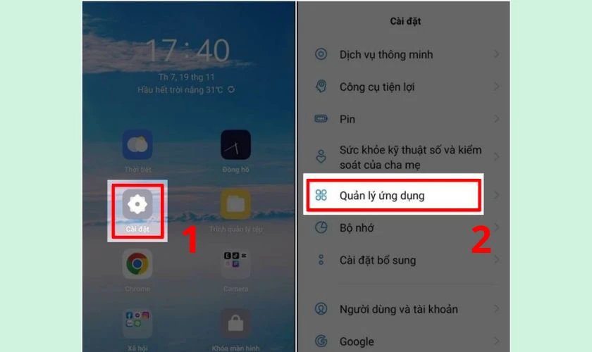 Xóa bộ nhớ đệm