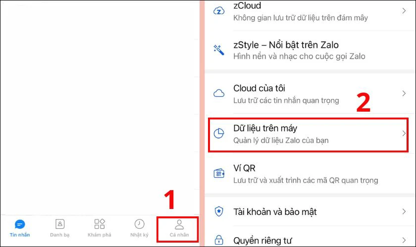 Cách giải phóng dung lượng Zalo trên iPhone: Xóa bộ nhớ đệm