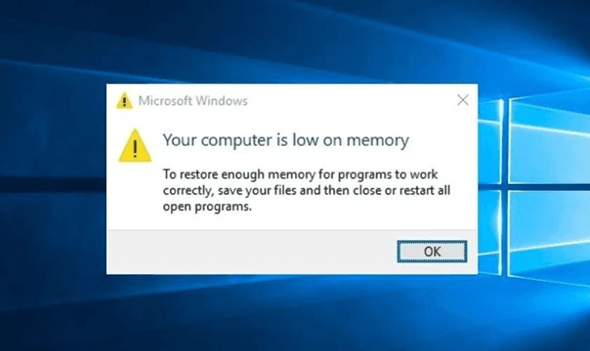 Dấu hiệu cần giải phóng RAM máy tính. laptop