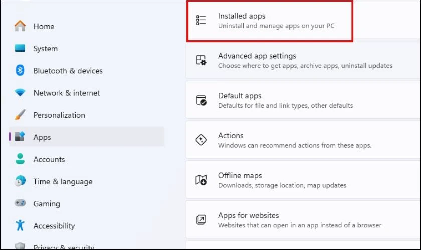 Gỡ bỏ phần mềm không sử dụng lâu ngày
